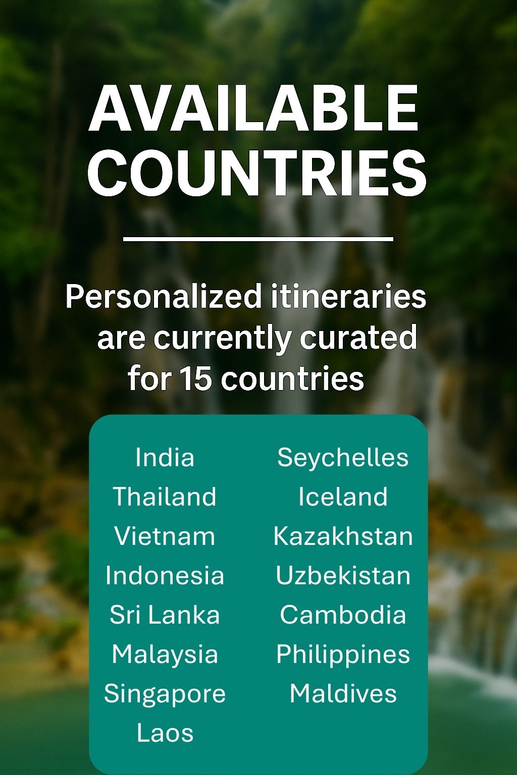 Upto 7 Days_Personalized Itinerary